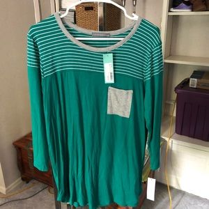 NWT Stitch Fix Loveappella Raglan, size XL